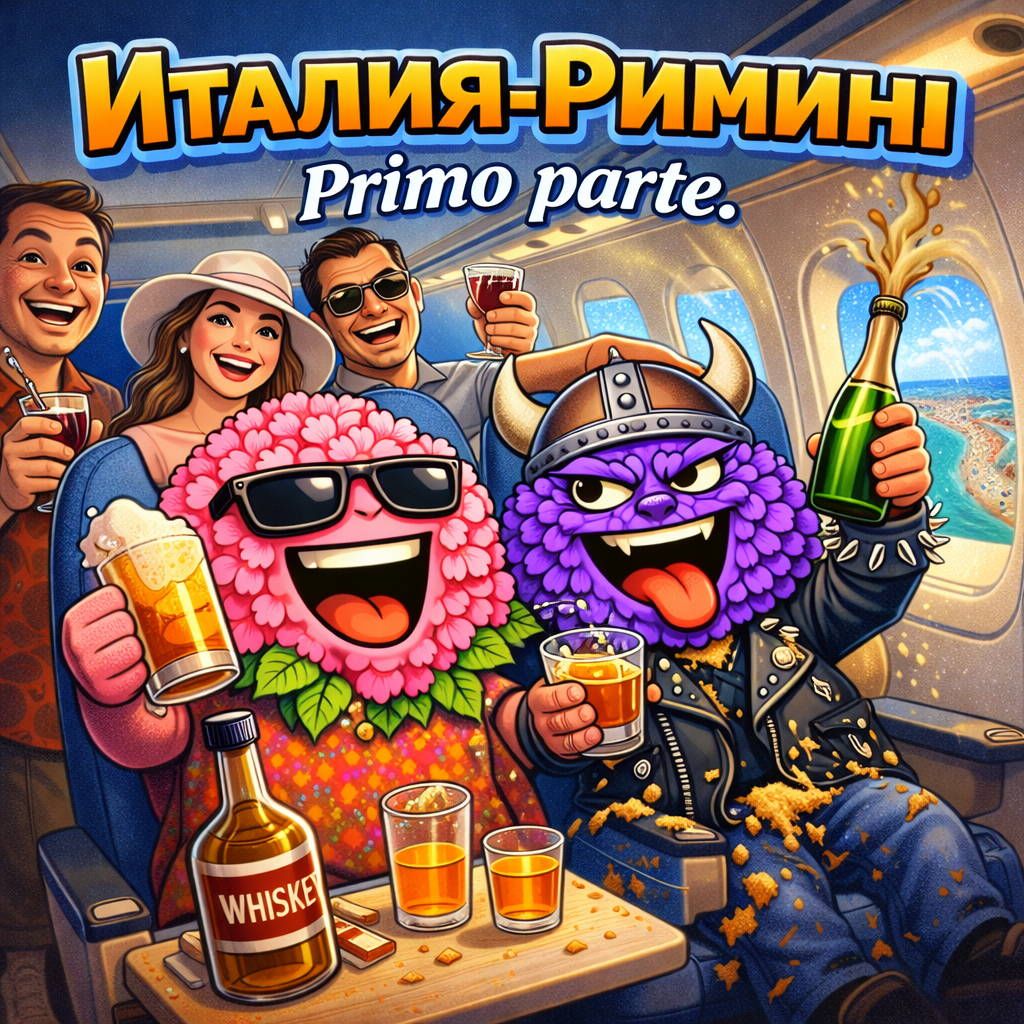 Италия-Римини. Часть первая. Primo parte